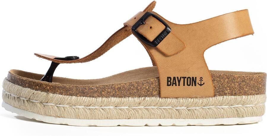 Bayton Teenslipper 'Celiane' beige camel bruin zwart