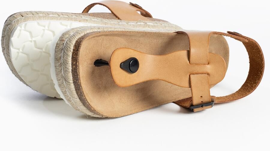 Bayton Teenslipper 'Celiane' beige camel bruin zwart - Foto 5
