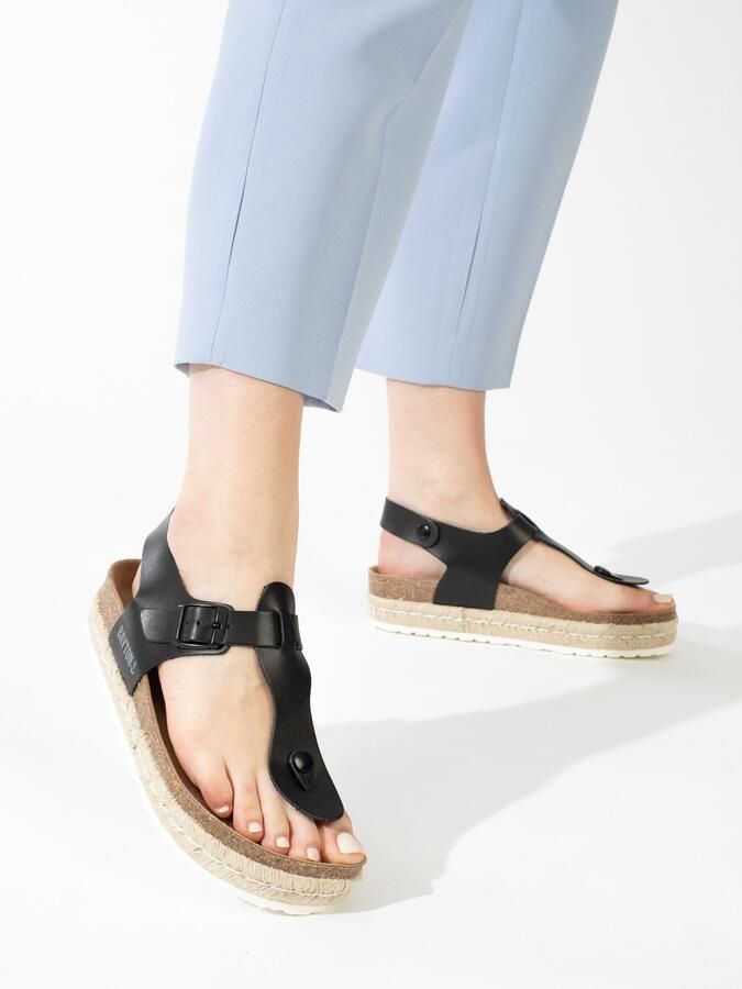 Bayton Teenslipper 'Celiane' crème bruin zwart wit - Foto 2