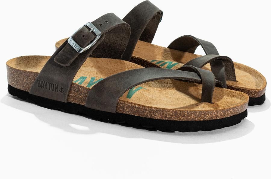 Bayton Teenslipper 'DIANE' donkergrijs - Foto 2