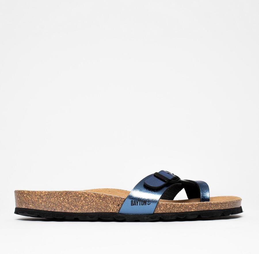 Bayton Teenslipper 'JUNON' blauw zwart - Foto 3