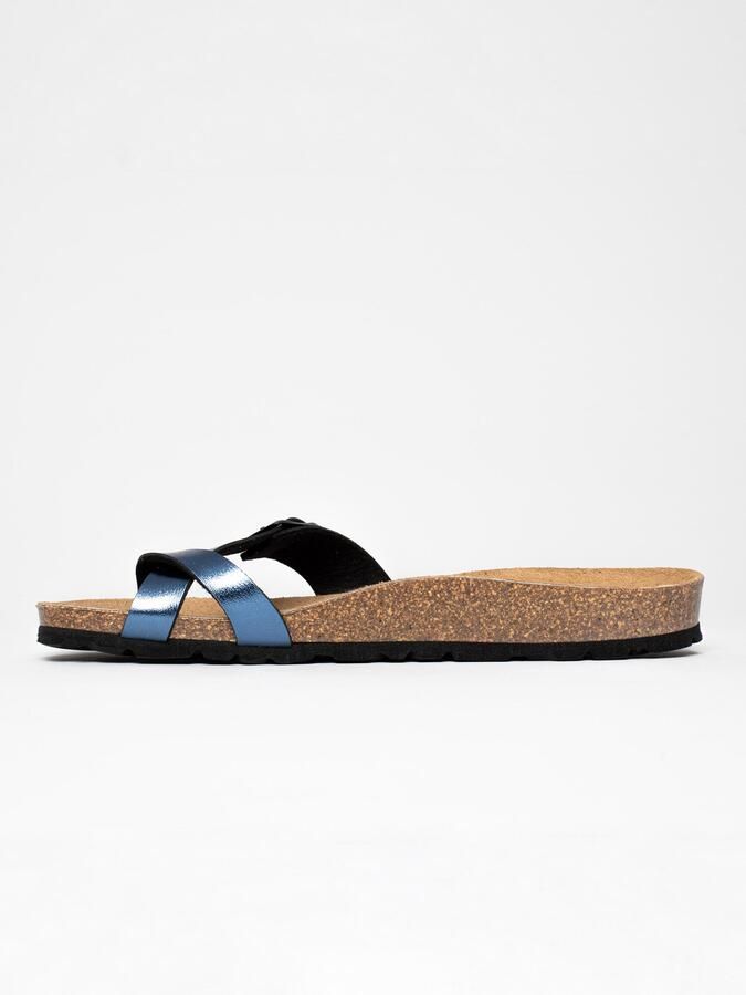 Bayton Teenslipper 'JUNON' blauw zwart - Foto 5