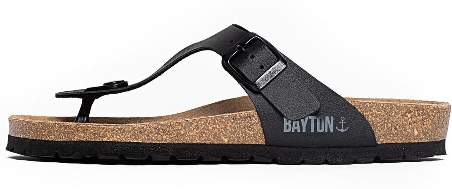 Bayton Teenslipper 'Mercure' basaltgrijs zwart