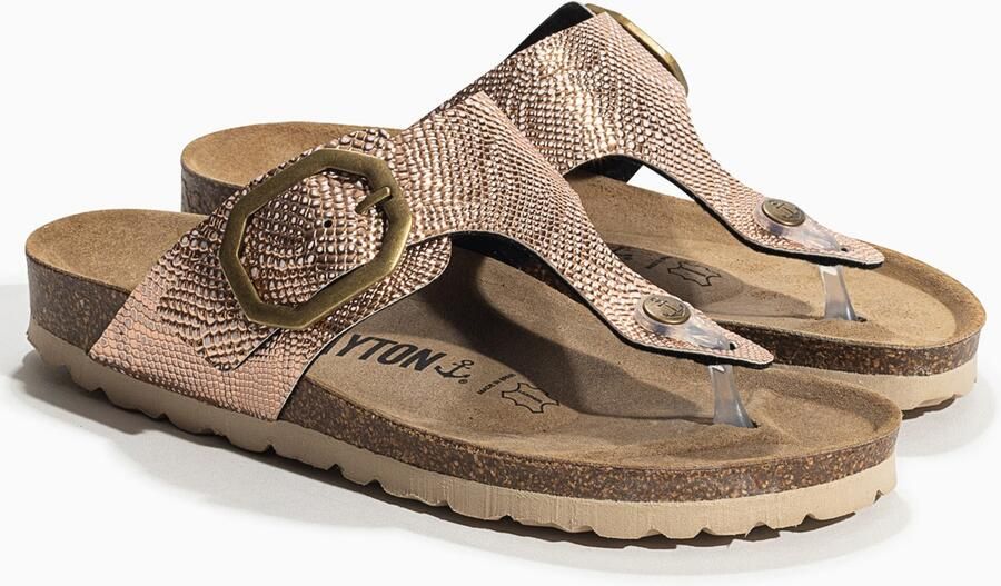 Bayton Teenslipper 'MERCURE' beige bruin rose-goud - Foto 3