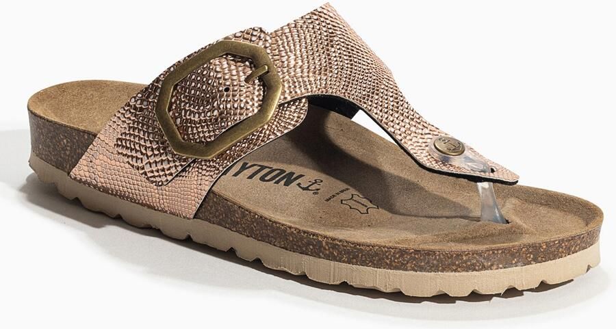 Bayton Teenslipper 'MERCURE' beige bruin rose-goud - Foto 5
