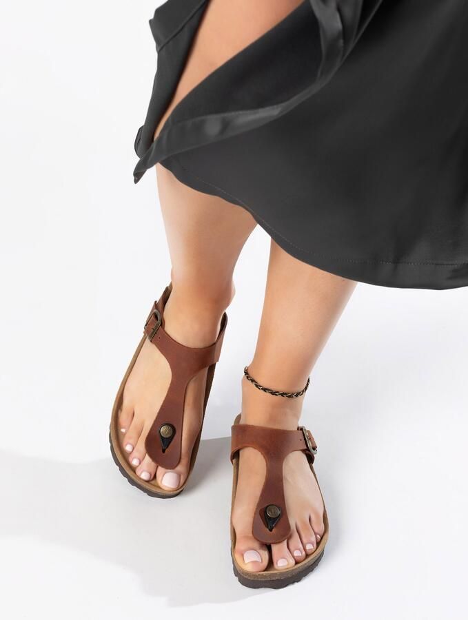 Bayton Teenslipper 'MERCURE' bruin - Foto 3