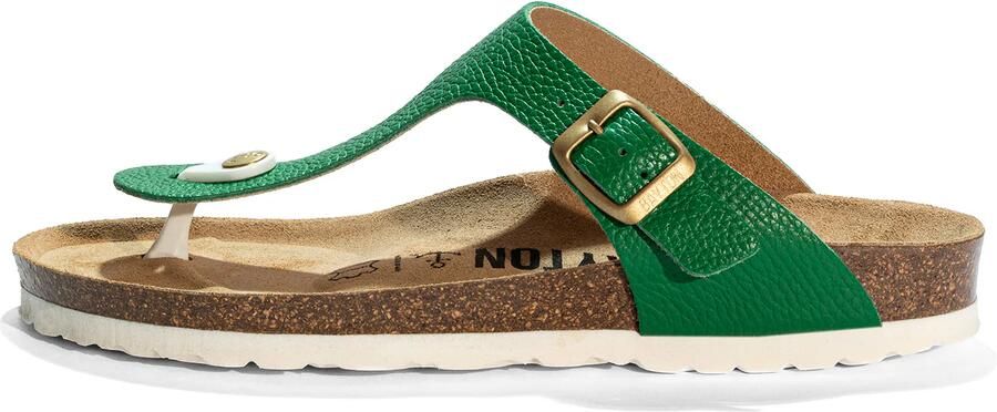Bayton Teenslipper 'Mercure' goud groen wit