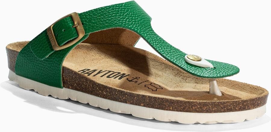 Bayton Teenslipper 'Mercure' goud groen wit - Foto 3
