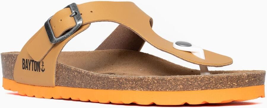 Bayton Teenslipper 'Mercure' lichtbruin zwart - Foto 3