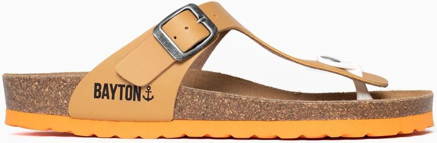 Bayton Teenslipper 'Mercure' lichtbruin zwart - Foto 5