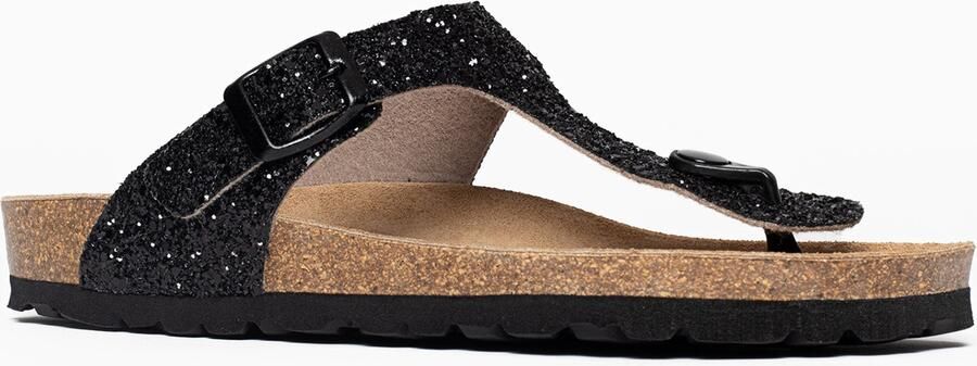 Bayton Teenslipper 'Mercure' lichtbruin zwart - Foto 5
