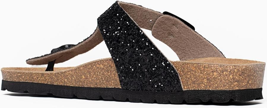 Bayton Teenslipper 'Mercure' lichtbruin zwart - Foto 4