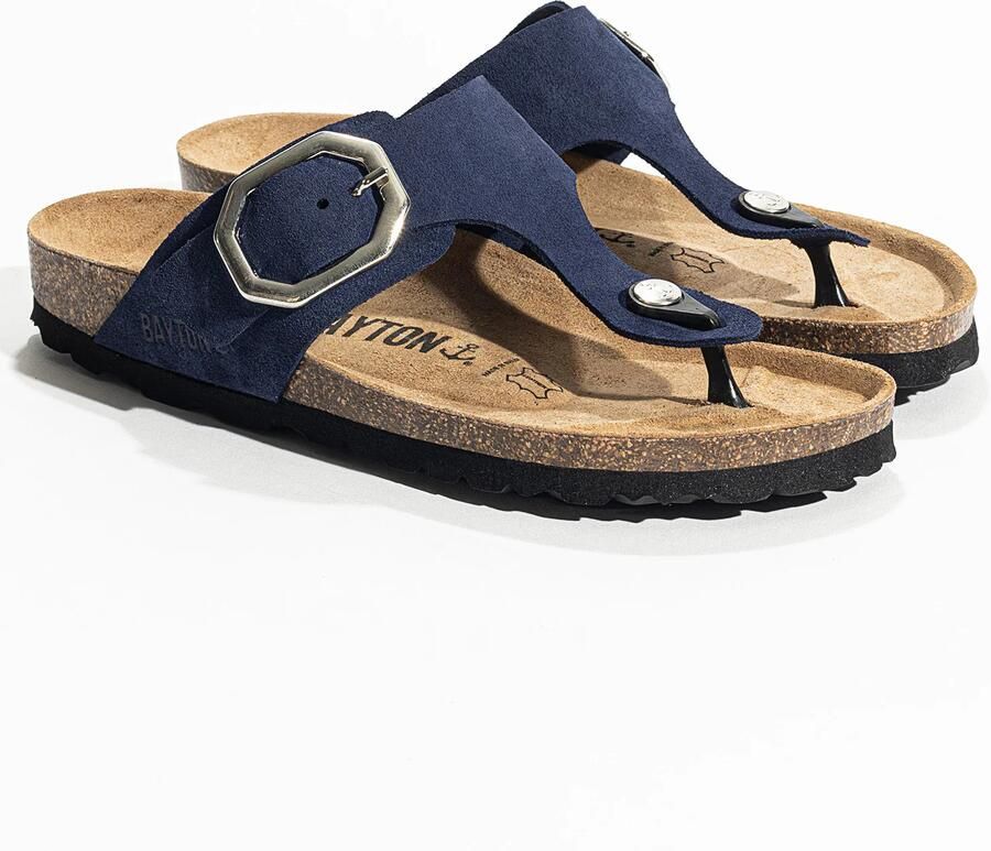 Bayton Teenslipper 'Mercure' navy zwart zilver - Foto 3