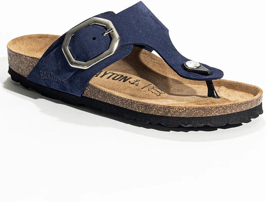 Bayton Teenslipper 'Mercure' navy zwart zilver - Foto 5