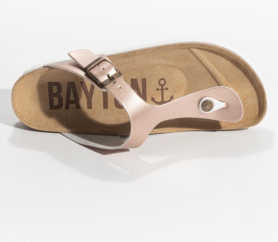 Bayton Teenslipper 'MERCURE' nude wit - Foto 4