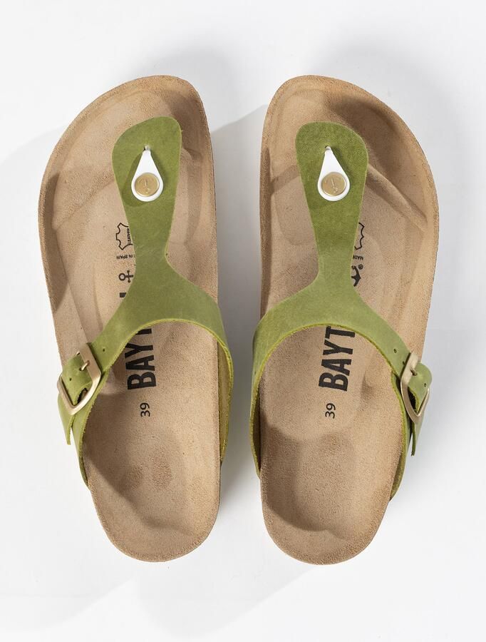 Bayton Teenslipper 'MERCURE' olijfgroen - Foto 2