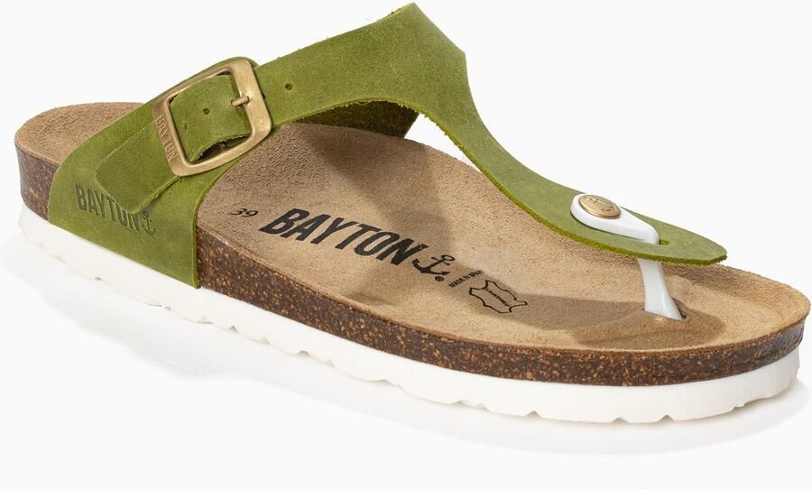 Bayton Teenslipper 'MERCURE' olijfgroen - Foto 4