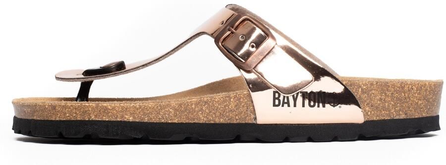 Bayton Teenslipper 'Mercure' pink zwart