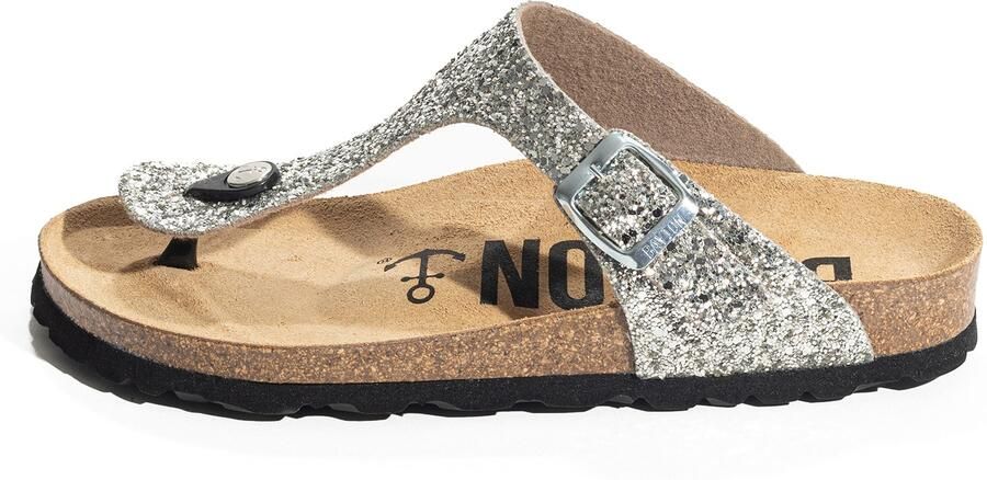 Bayton Teenslipper 'Mercure' zilver
