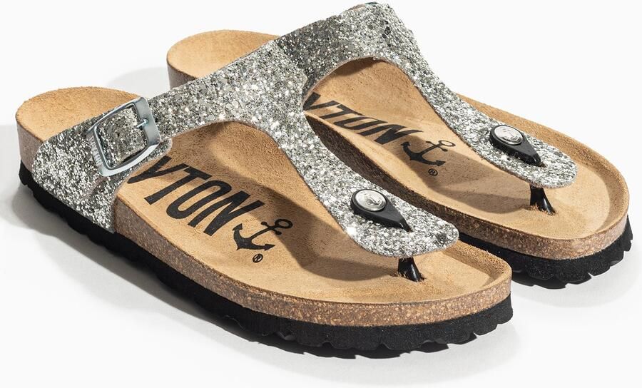 Bayton Teenslipper 'Mercure' zilver - Foto 3