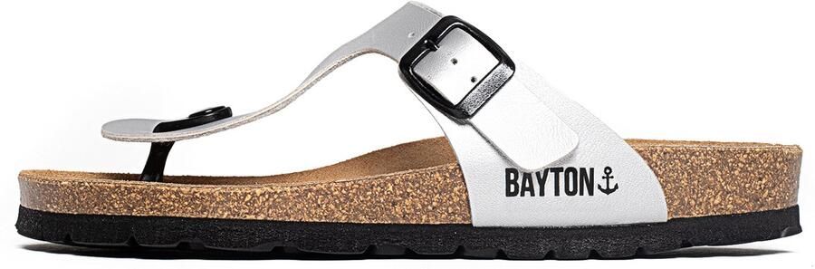 Bayton Teenslipper 'Mercure' zilvergrijs zwart
