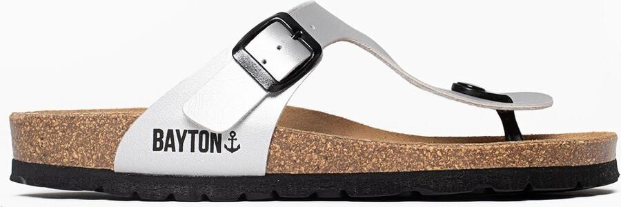 Bayton Teenslipper 'Mercure' zilvergrijs zwart - Foto 6
