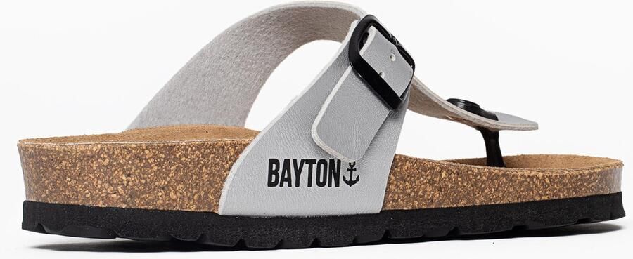 Bayton Teenslipper 'Mercure' zilvergrijs zwart - Foto 3