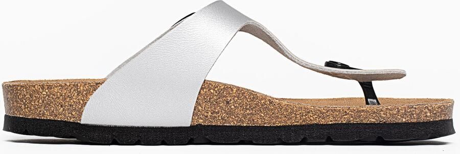 Bayton Teenslipper 'Mercure' zilvergrijs zwart - Foto 5