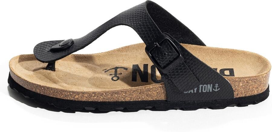 Bayton Teenslipper 'Mercure' zwart