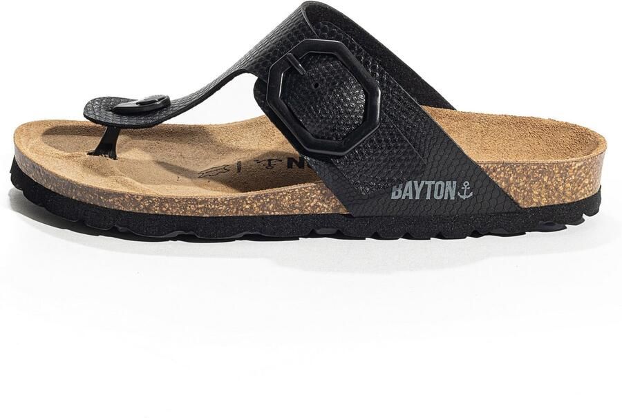 Bayton Teenslipper 'MERCURE' zwart