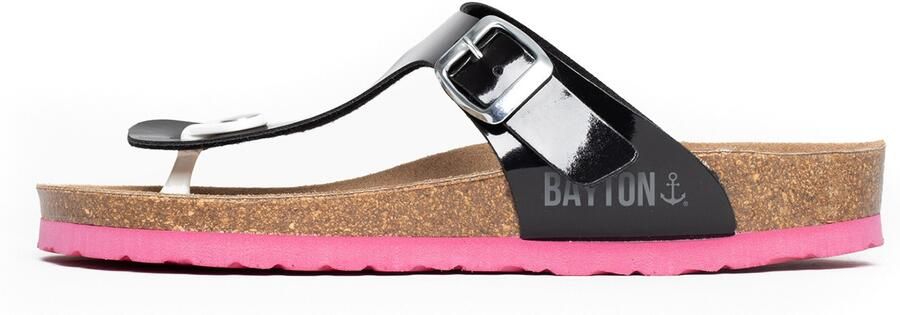 Bayton Teenslipper 'Mercure' zwart