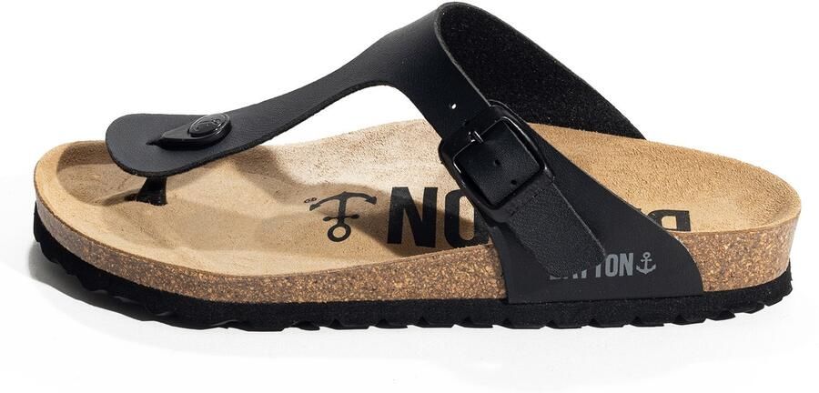 Bayton Teenslipper 'Mercure' zwart