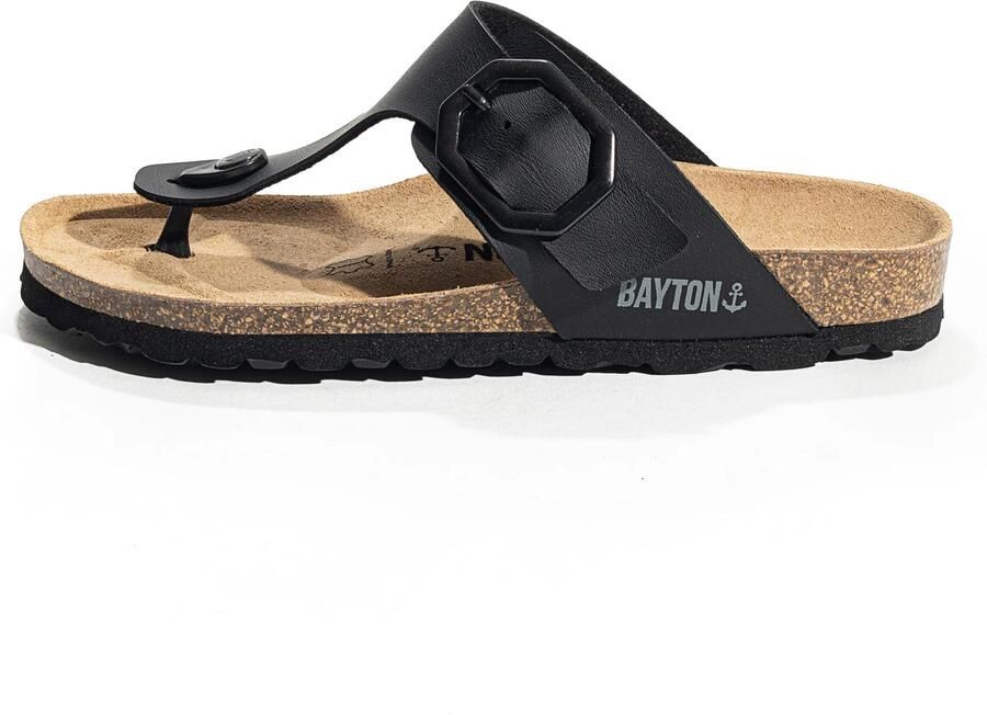 Bayton Teenslipper 'MERCURE' zwart