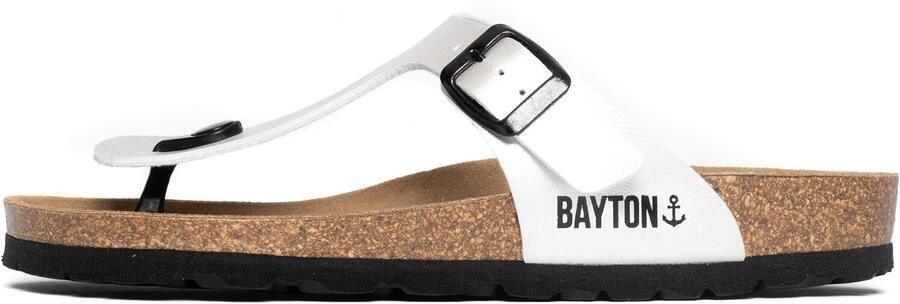 Bayton Teenslipper 'Mercure' zwart wit