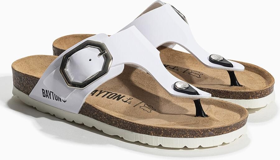 Bayton Teenslipper 'Mercure' zwart zilver wit - Foto 3