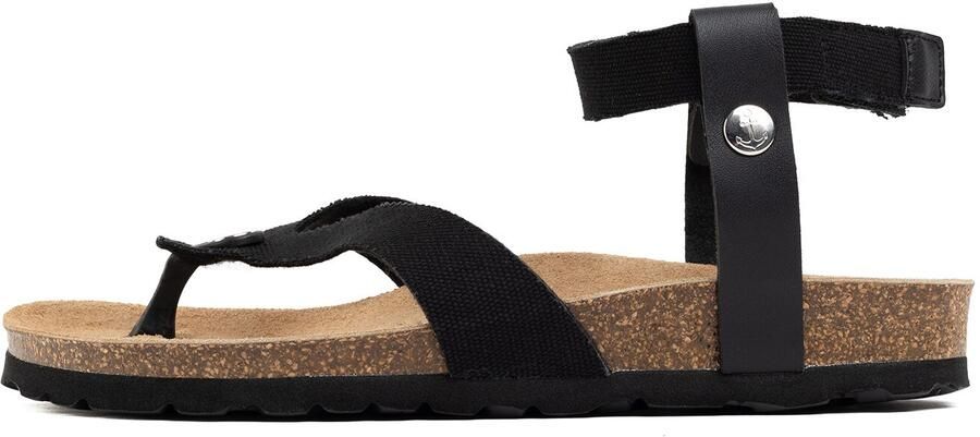Bayton Teenslipper 'Spiral' zwart