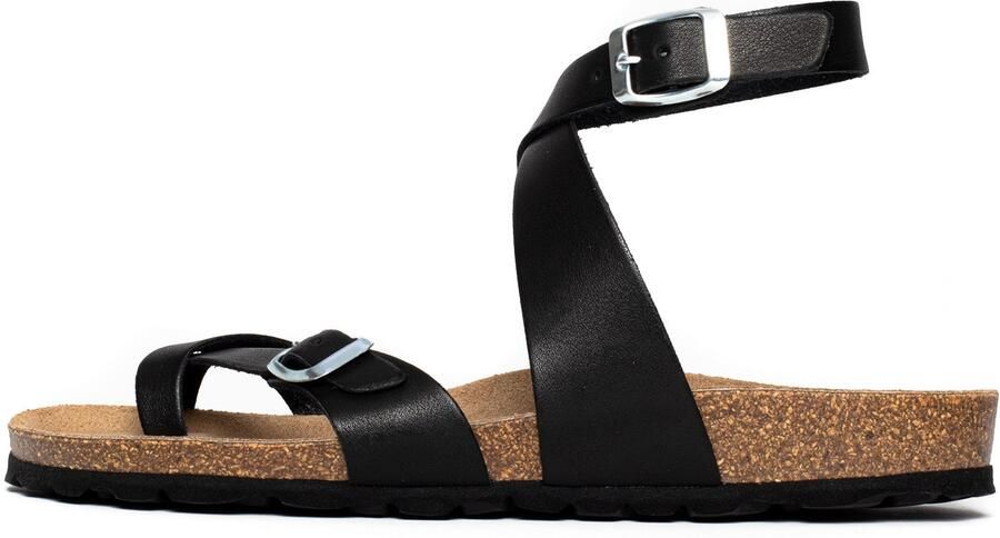 Bayton Teenslipper 'Swan' bruin zwart