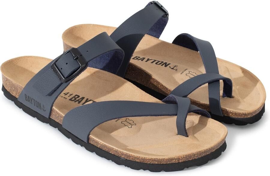 Bayton Teenslippers 'Diane' blauw antraciet