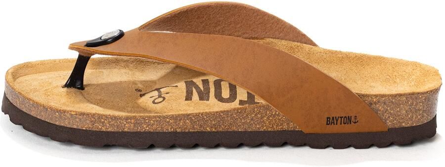 Bayton Teenslippers 'LUCCA' cognac