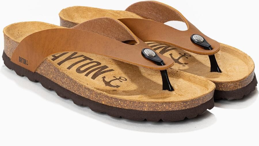 Bayton Teenslippers 'LUCCA' cognac - Foto 3