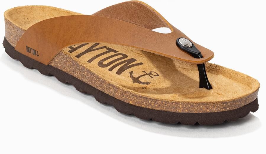 Bayton Teenslippers 'LUCCA' cognac - Foto 2