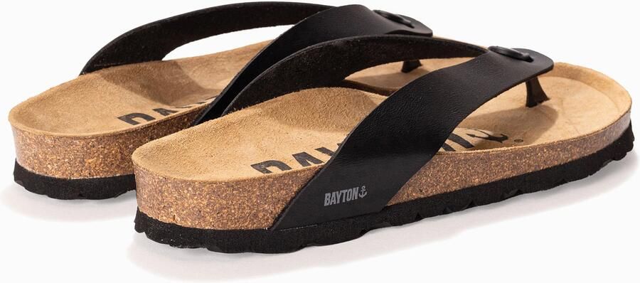 Bayton Teenslippers 'Lucca' grijs zwart - Foto 4