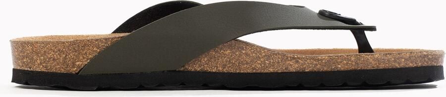 Bayton Teenslippers 'Lucca' kaki zwart - Foto 6