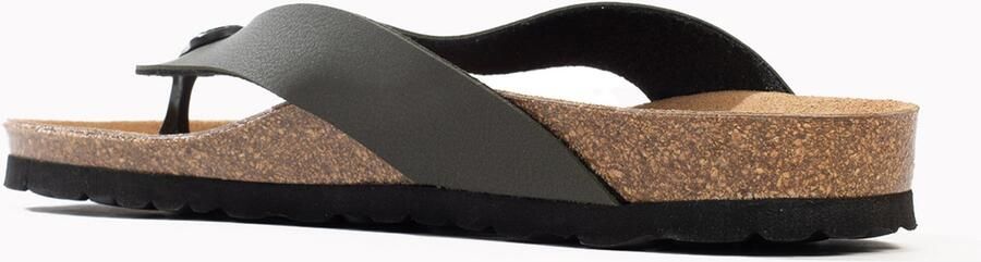 Bayton Teenslippers 'Lucca' kaki zwart - Foto 4