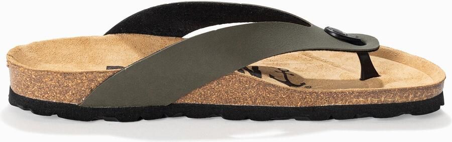 Bayton Teenslippers 'Lucca' kaki zwart - Foto 6