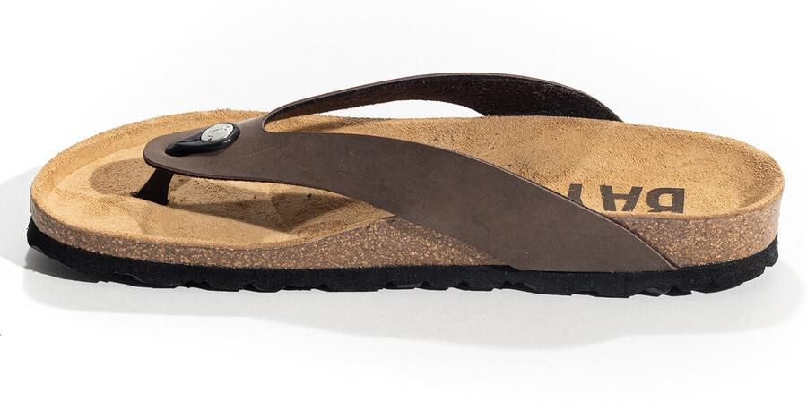 Bayton Teenslippers 'LUCCA' sand donkerbruin - Foto 5