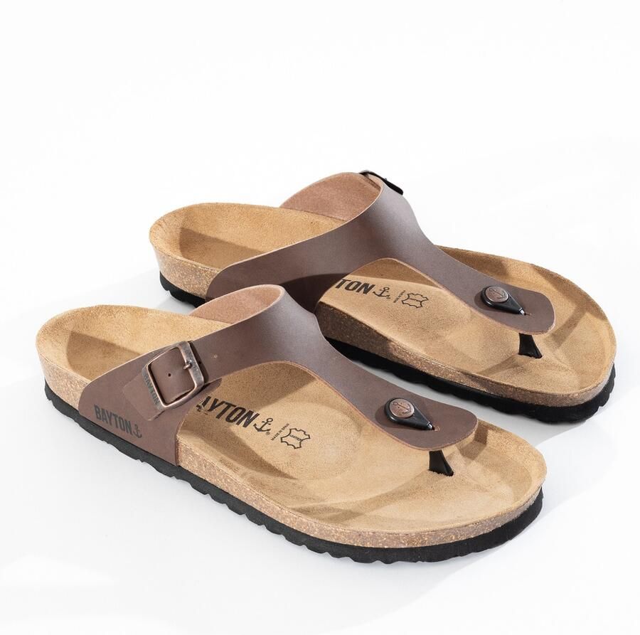 Bayton Teenslippers 'Mercure' bruin - Foto 1