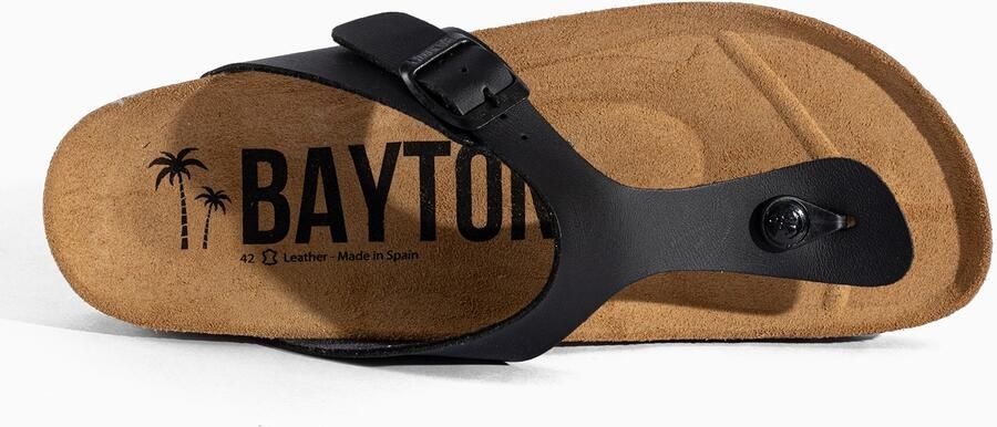 Bayton Teenslippers 'Mercure' donkergrijs zwart - Foto 5