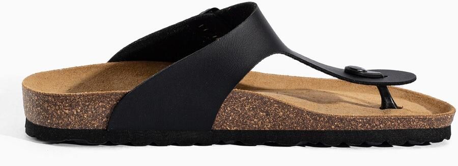 Bayton Teenslippers 'Mercure' donkergrijs zwart - Foto 6