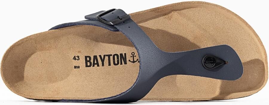 Bayton Teenslippers 'Mercure' duifblauw zwart - Foto 4